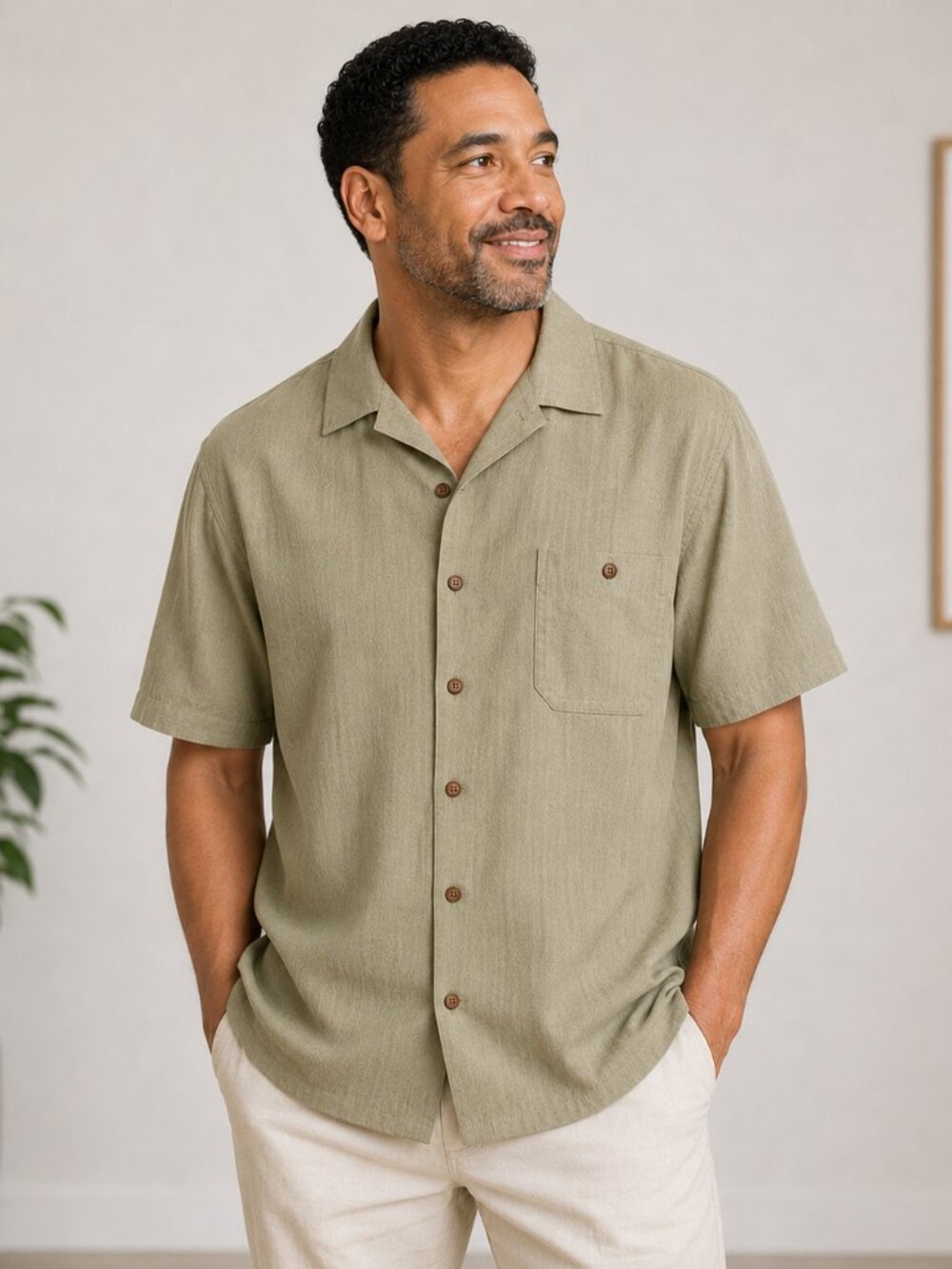Mark Shale Mens Silk Shirt, Size XL (46-48"chest) Silk Camp Resort Shirt